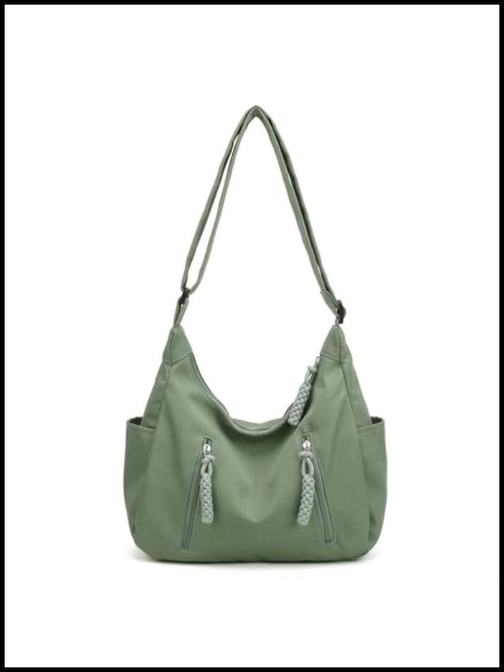 Nylon Crossbody Bag for Women Lightweight Crescent Tote Shoulder Hobo Purse